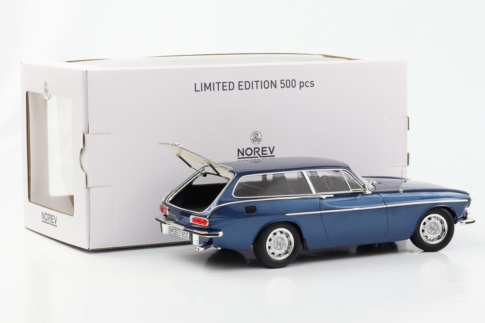 1:18 Volvo 1800 ES 1973 bleu foncé avec intérieur noir Norev
