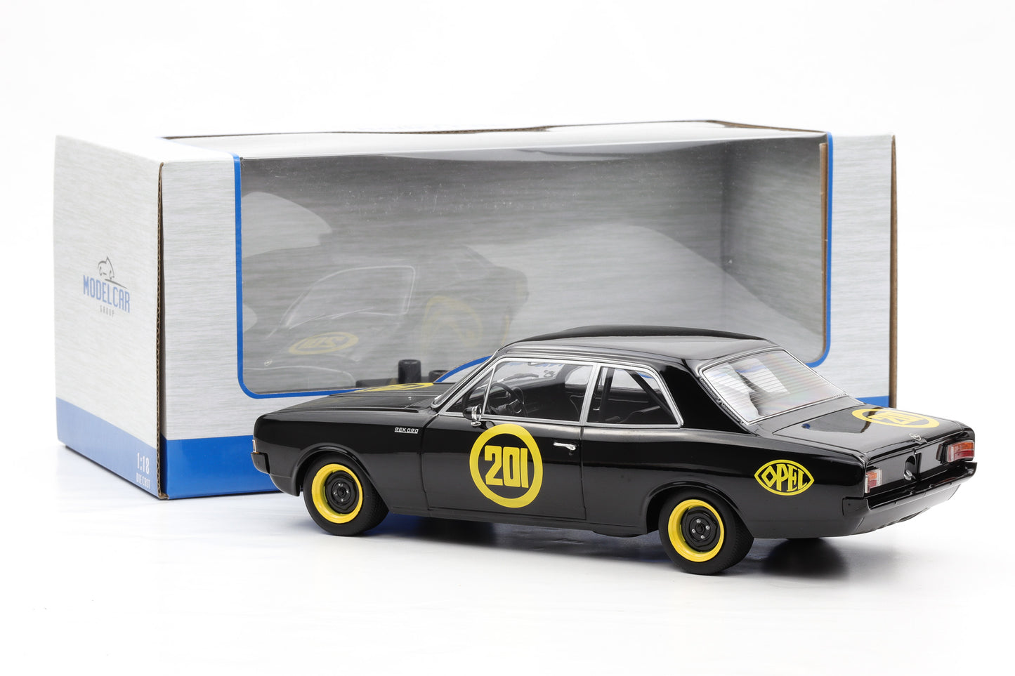 1:18 Opel Rekord C 1900 Schwarze Witwe 1967 diecast MCG18560