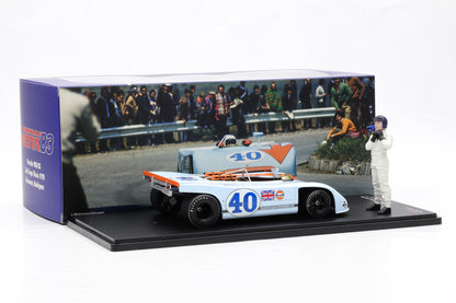 1:18 Werk83 Porsche 908/03 #40 2nd Targa Florio 1970 Kinnunen Rodriguez + Figur