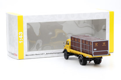 1:43 Premium Classixxs Mercedes-Benz L911 LKW Behältertransport Deutsche Post