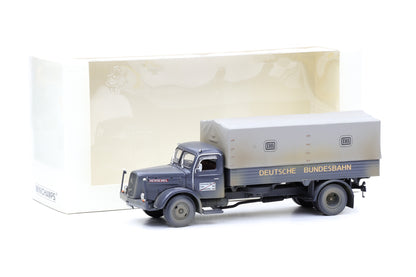1:43 Minichamps LKW Henschel Lkw Deutsche Bundesbahn / gebraucht - Spiegel re fehlt