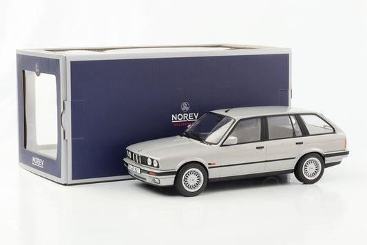 1:18 BMW 325i E30 Touring 1991 argent Norev NEUF orig. 183216