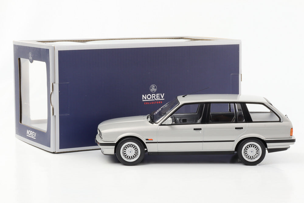 1:18 BMW 325i E30 Touring 1991 prata Norev NOVO original 183216
