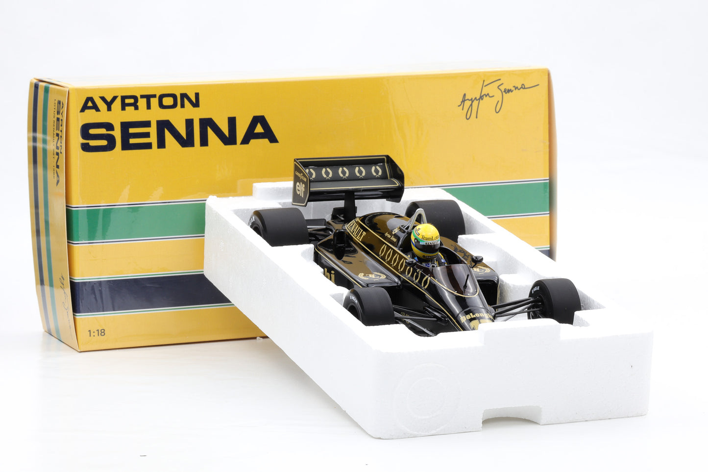 1:18 F1 Lotus Renault 98T #12 1996 Ayrton Senna Minichamps 540861812