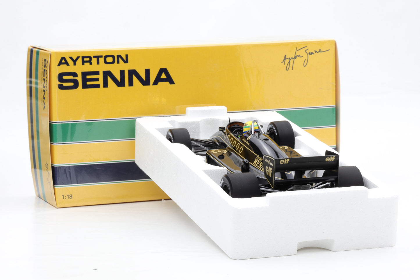 1:18 F1 Lotus Renault 98T #12 1996 Ayrton Senna Minichamps 540861812