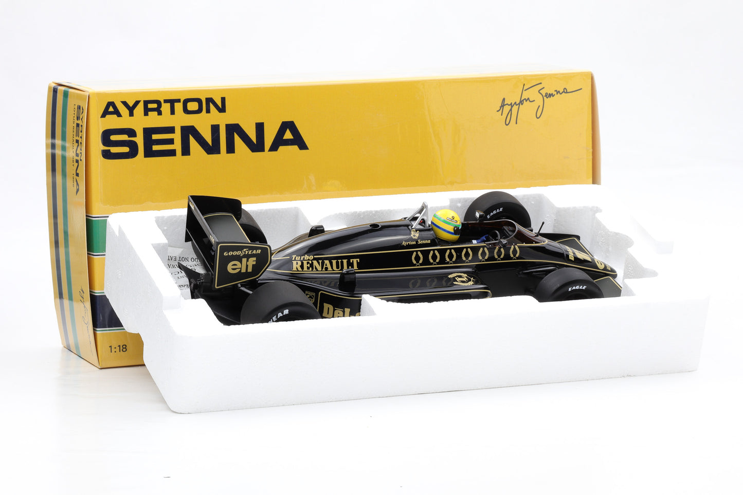 1:18 F1 Lotus Renault 98T #12 1996 Ayrton Senna Minichamps 540861812