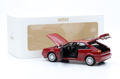 1:18 Norev VW Volkswagen Corrado G60 1989 Tornado Red 188661 + Vitrine