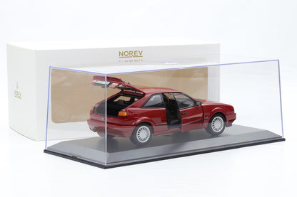 1:18 Norev VW Volkswagen Corrado G60 1989 Tornado Red 188661 + Vitrine