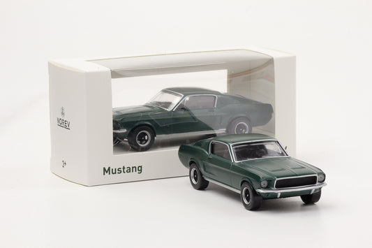 1:43 Ford Mustang Fastback Satin green 1968 Norev Jet Car diecast
