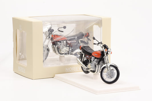 1:18 Kawasaki Z900 orange 1973 Motorrad Bike Norev 182031
