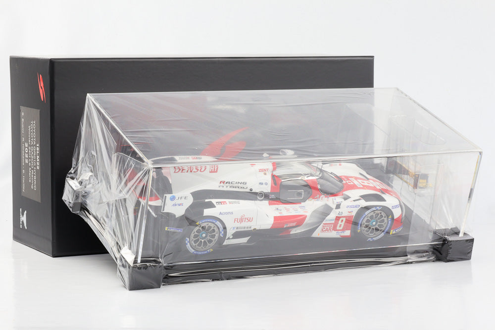 1:18 Toyota GR010 Hybrid with Trophy #8 Win. 24 Hours of Le Mans 2022 Toyota Gazoo Racing Spark