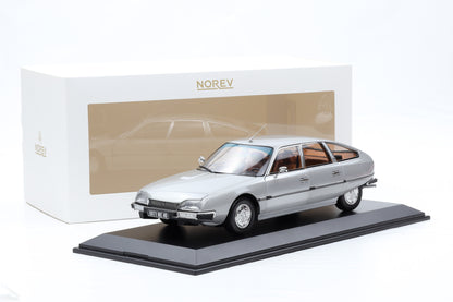 1:18 Norev Citroen CX 2200 Pallas 1976 Largentiere grey 181810 + Vitrine