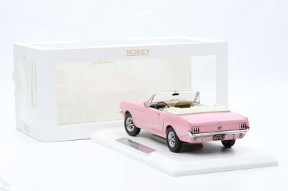 1:18 Norev Ford Mustang 1966 Convertible rosa 182812