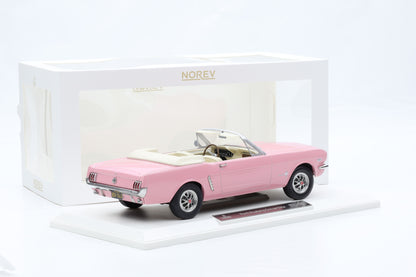 1:18 Norev Ford Mustang 1966 Convertible rosa 182812