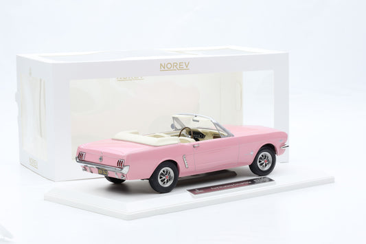 1:18 Norev Ford Mustang 1966 Convertible rosa 182812