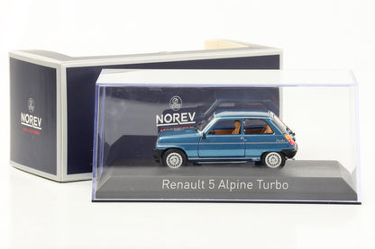 1:43 Renault 5 Alpine Turbo 1983 azul marino Norev 510534
