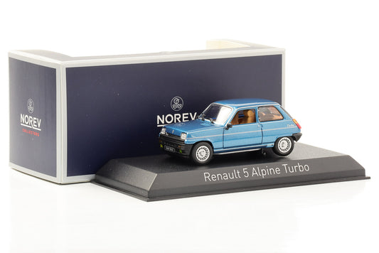 1:43 Renault 5 Alpine Turbo 1983 azul marinho Norev 510534