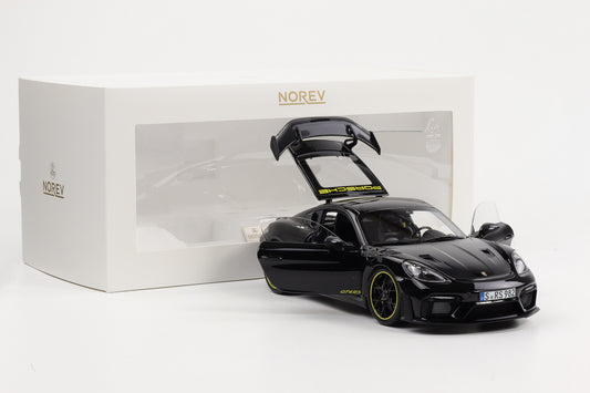 1:18 Norev Porsche 718 Cayman GT4 RS Weissach schwarz 187251 limited