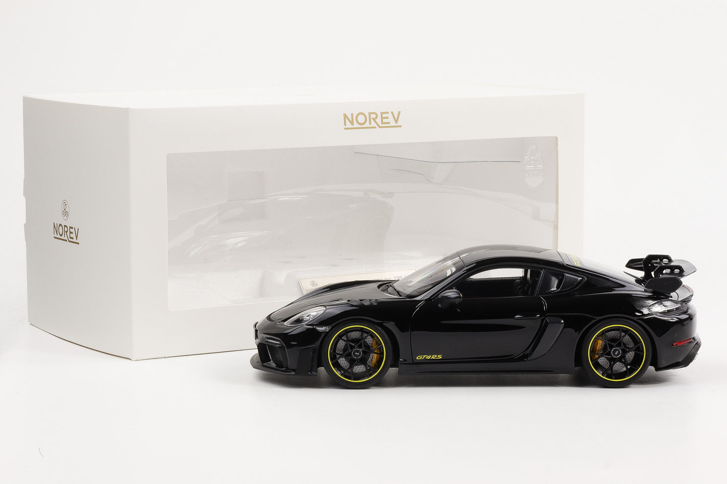 1:18 Norev Porsche 718 Cayman GT4 RS Weissach schwarz 187251 limited