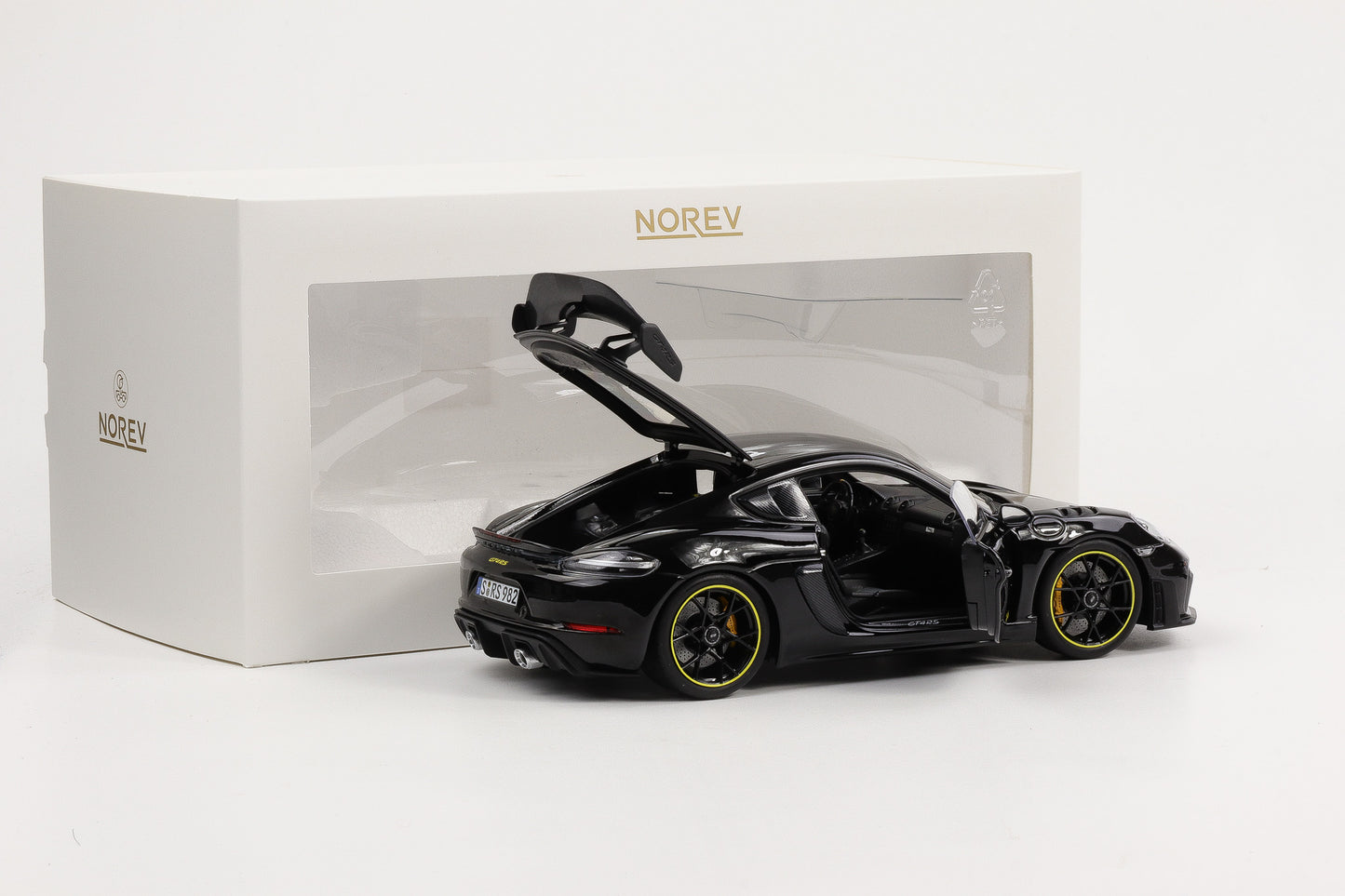 1:18 Norev Porsche 718 Cayman GT4 RS Weissach schwarz 187251 limited