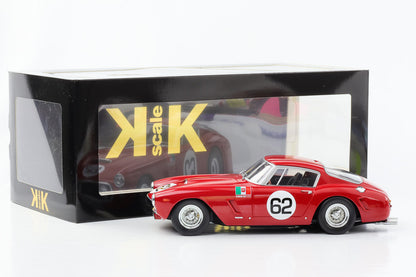 1:18 Ferrari 250 GT SWB #62 Ganador Monza 1960 rojo escala KK fundido a presión