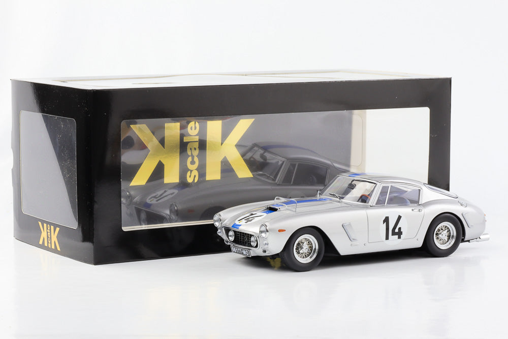 1:18 Ferrari 250 GT SWB Le Mans 1961 #14 P. Noblet J. Guichet silber KK-Scale diecast