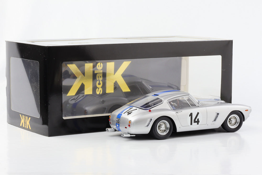 1:18 Ferrari 250 GT SWB Le Mans 1961 #14 P. Noblet J. Guichet silver KK-Scale diecast