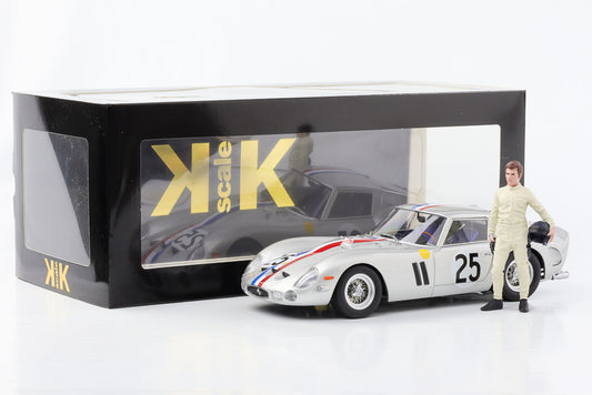 1:18 Ferrari 250 GTO Le Mans 1963 #25 Dumay Dernier KK-Scale diecast mit Figur