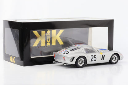 1:18 Ferrari 250 GTO Le Mans 1963 #25 P. Dumay/L. Dernier argento KK-Scale pressofuso 