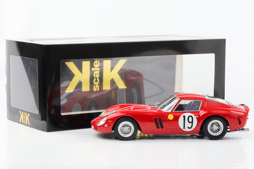 1:18 Ferrari 250 GTO Le Mans 1962 #19 P. Noblet J. Guichet rosso KK-Scale pressofuso