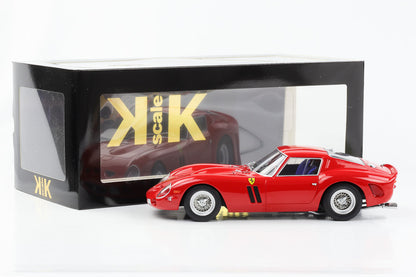 1:18 Ferrari 250 GTO 1962 Gran Turismo Omologato rojo escala KK diecast