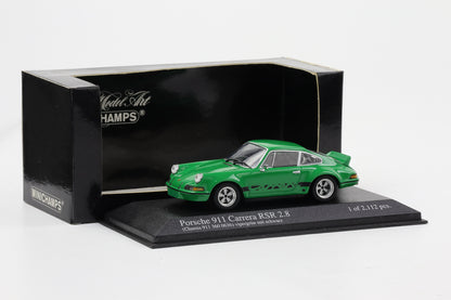1:43 Minichamps Porsche 911 Carrera RSR 2.8 1973 vipergrün mit schwarz