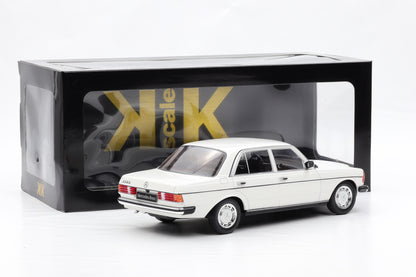 1:18 Mercedes-Benz 230E W123 Saloon 1975 weiss diecast KK Scale