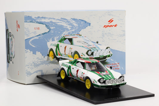 1:18 Spark Lancia Stratos HF #1 Winner Rally Monte Carlo 1977 Alitalia 18S635