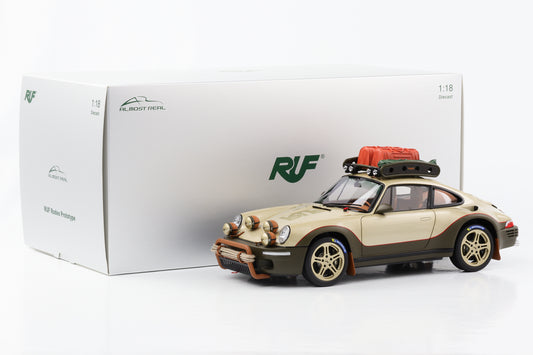 1:18 Porsche 911 RUF Rodeo Prototype 2020 or sable métallisé Presque réel