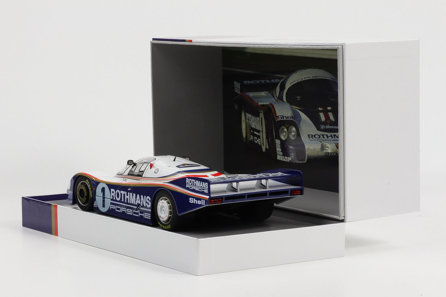 1:18 Werk83 956 LH Rothmans #1 Winner 24h LeMans 1982 Ickx Bell Giftbox