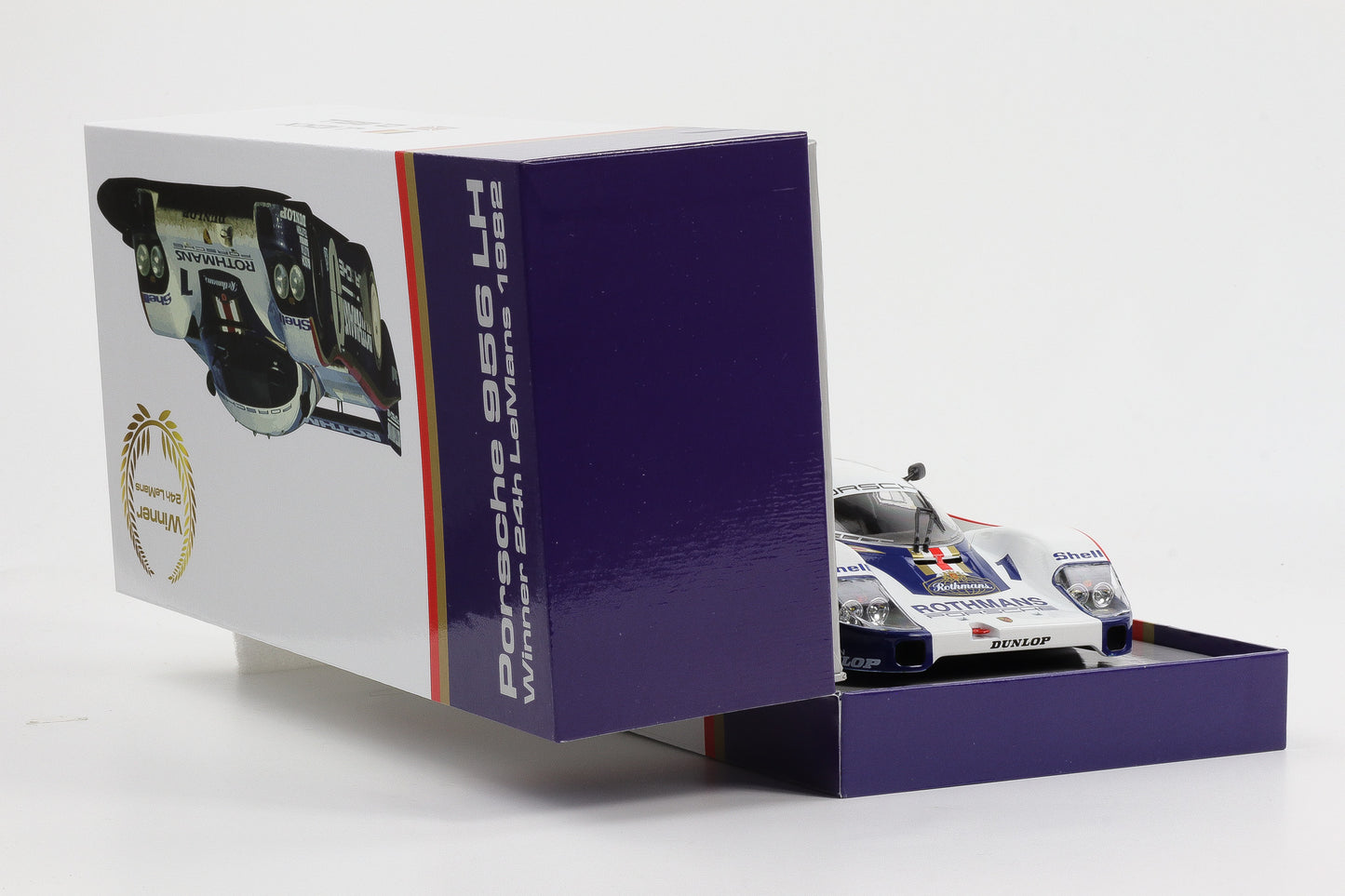 1:18 Werk83 956 LH Rothmans #1 Winner 24h LeMans 1982 Ickx Bell Giftbox