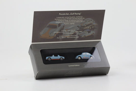 1:90 Schuco Piccolo Set VW Käfer Porsche 914 Gulf Racing Club-Modell 2010 Limitiert