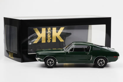 1:18 KK-Scale Ford Mustang GT Fastback 1968 like Bullitt Movie Steve McQueen