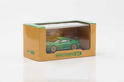 1:64 بورش 911 992 GT3 2021 بيثون جرين مينيشامبس 64 دييكاست