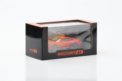 1:64 Porsche 911 992 GT3 2021 lava orange Minichamps 64 diecast