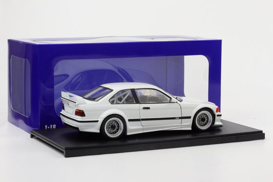 1:18 WERK83 BMW M3 E36 GTR Plain Body Street Version weiß diecast