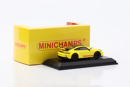 1:64 Porsche 911 992 GT3 2021 racing yellow Minichamps 64 diecast