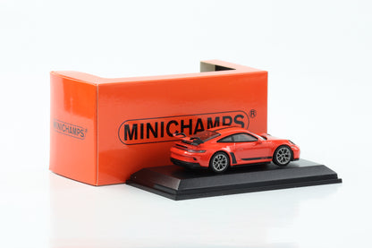 1:64 بورش 911 992 GT3 2021 لافا برتقالية Minichamps 64 diecast