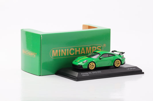 1:64 Porsche 911 992 GT3 2021 pitone verde Minichamps 64 modellino