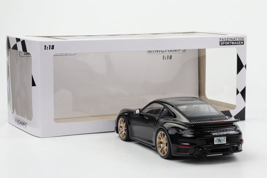 1:18 Minichamps Porsche 911 992 Turbo S Coupe Film Bad Boys 2024 schwarz