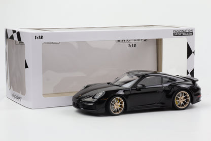 1:18 Minichamps Porsche 911 992 Turbo S Coupe Film Bad Boys 2024 schwarz