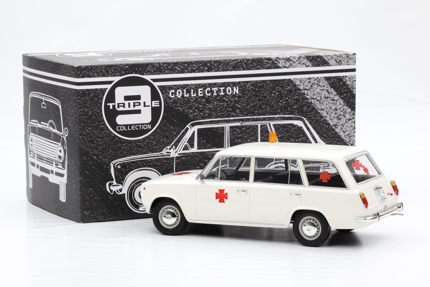 1:18 Triple9 Seat 124 Familiar Ambulance 1972 T9-1800227