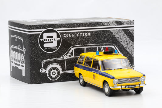 1:18 Triple9 Lada 2102 USSR Police 1972 T9-1800233