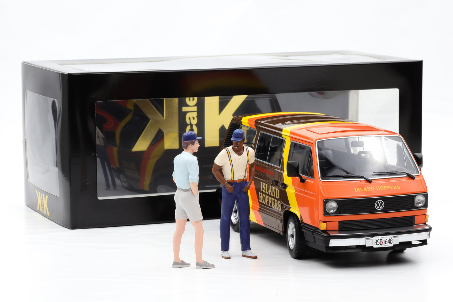 1:18 TC´s VW Vanagon GL T3 Island Hoppers TV Magnum P.I. Figuren TC Thomas incl.